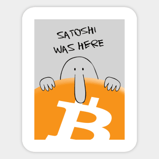 Bitcoin Kilroy Sticker